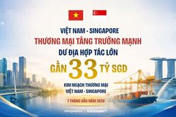 Kim ngạch thương mại 7 tháng đạt gần 33 tỷ SGD khẳng định đà phát triển quan hệ Việt Nam-Singapore