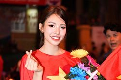 Tuyên bố của Tiểu Vy khi Việt Nam thắng ở ASEAN Cup