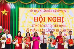 Xã Tây Sơn kiện toàn cán bộ quản lý 6 trường học sau sắp xếp