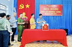 3.175 cử tri x&atilde; Kh&aacute;nh Sơn tham gia bầu cử trưởng th&ocirc;n