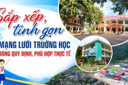 Sắp xếp, tinh gọn mạng lưới trường học đúng quy định, phù hợp thực tế