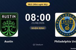 Nhận định Austin vs Philadelphia Union: Đội kh&aacute;ch đau đầu v&igrave; thiếu người