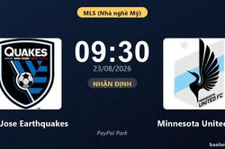Nhận định San Jose Earthquakes vs Minnesota United FC: Cả hai cùng khát thắng