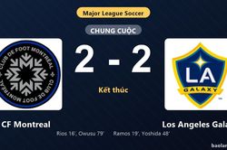 Thống kê trận đấu CF Montreal 2-2 Los Angeles Galaxy: Màn rượt đuổi tỷ số mãn nhãn