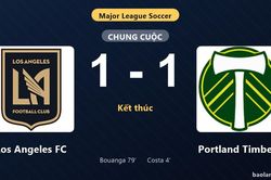 Thống kê trận đấu Los Angeles FC 1-1 Portland Timbers: Hai đội chia điểm