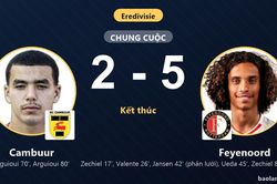 Thắng tưng bừng Cambuur, Feyenoord vươn l&ecirc;n hạng s&aacute;u c&ograve;n chủ nh&agrave; ch&igrave;m s&acirc;u đ&aacute;y bảng
