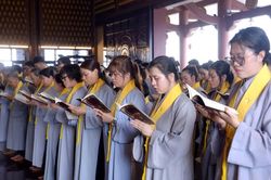 Gần 1.000 người phát tâm quy y Tam bảo trong mùa Vu lan tại chùa Huê Nghiêm