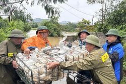 Bắc Ninh: Xuyên đêm hỗ trợ người dân ứng phó mưa lũ, gia cố đê điều