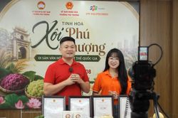 Phú Thượng đưa xôi làng nghề lên môi trường số
