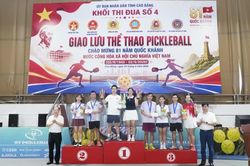 Khối thi đua số 4 giao lưu Pickleball chào mừng Quốc khánh 2/9