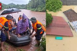 Lạng Sơn ngập sâu sau mưa lớn, có nơi nước dâng sát nóc nhà