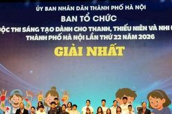 Hà Nội trao 85 giải Cuộc thi Sáng tạo dành cho thanh, thiếu niên