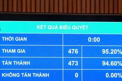 Quốc hội thông qua Nghị quyết về phòng, chống tội phạm và công tác thi hành án