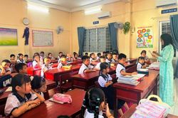 Học sinh ở An Giang rộn ràng ngày đầu tựu trường