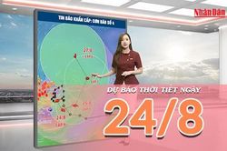 [Video] Dự báo thời tiết 24/8/2026: Bão số 4 gây mưa lớn ở Đông Bắc Bộ, đề phòng lũ quét, sạt lở đất và gió giật mạnh