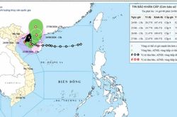 Bão số 4 giật cấp 11, cách thành phố Hải Phòng khoảng 105km về phía đông đông nam