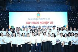 Tòa án nhân dân thành phố Hà Nội tập huấn nghiệp vụ đối với Hội thẩm nhân dân