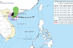 Bão số 4 giật cấp 10, hiện cách TP Hải Phòng khoảng 120km