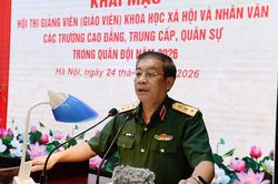 Thượng tướng Trương Thiên Tô chủ trì khai mạc Hội thi giảng viên (giáo viên) khoa học xã hội và nhân văn các trường Quân đội