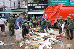 Hàng nghìn cán bộ, chiến sĩ LLVT giúp nhân dân Lạng Sơn khắc phục hậu quả thiên tai