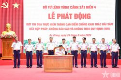 Vùng Cảnh sát biển 4 phát động thi đua cao điểm chống khai thác IUU