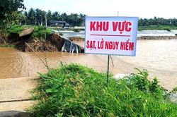 Vĩnh Long: Triều cường sẽ dâng cao vào những ngày cuối tháng 8