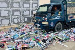 Tiêu hủy gần 4.000 đồ chơi trẻ em không rõ nguồn gốc ở Thanh Hóa