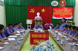 Viện trưởng VKSND tỉnh Vĩnh Long thăm v&agrave; l&agrave;m việc tại VKSND khu vực 1