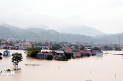 Thông tin cập nhật về mưa lũ tại các địa phương chịu ảnh hưởng bão số 4