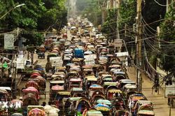 Sắc màu văn hóa trên những chiếc xích lô tại Bangladesh
