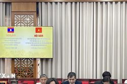 Tăng cường hợp tác giữa Mặt trận Tổ quốc Thủ đô Hà Nội và Thủ đô Vientiane