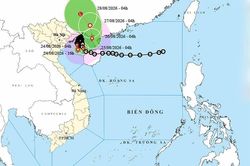 Thời tiết ngày 24/8: Bão số 4 mạnh cấp 9, gây mưa đặc biệt lớn tại Đông Bắc Bộ