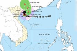 Thời tiết ngày 24/8: Bão số 4 mạnh cấp 9, gây mưa đặc biệt lớn tại Đông Bắc Bộ
