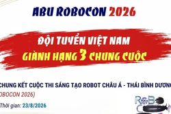 ABU Robocon 2026: Đội tuyển Việt Nam giành hạng 3 chung cuộc