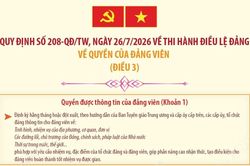 Quy định 208-QĐ/TW: Quyền của đảng viên