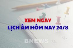 Xem ngay lịch âm dương hôm nay 24/8