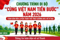 Thanh H&oacute;a đồng h&agrave;nh c&ugrave;ng chương tr&igrave;nh đi bộ &ldquo;C&ugrave;ng Việt Nam tiến bước&rdquo; năm 2026