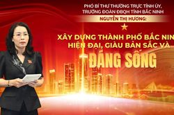 Phó Bí thư Thường trực Tỉnh ủy, Trưởng Đoàn ĐBQH tỉnh Bắc Ninh Nguyễn Thị Hương: Xây dựng thành phố Bắc Ninh hiện đại, giàu bản sắc và đáng sống