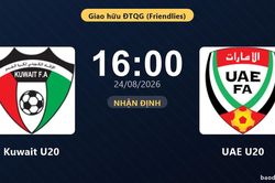 Nhận định Kuwait U20 vs UAE U20: Cả hai c&ugrave;ng kh&aacute;t thắng