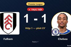TRỰC TIẾPTrực tiếp Fulham vs Chelsea: Fulham gỡ h&ograve;a 1-1