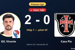TRỰC TIẾPTrực tiếp GIL Vicente vs Casa Pia: Hết hiệp 1, GIL Vicente dẫn 2-0
