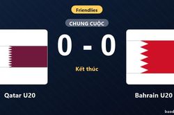 Bất ph&acirc;n thắng bại, Qatar U20 v&agrave; Bahrain U20 chia điểm trong trận giao hữu