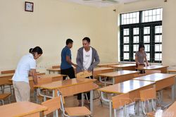 Chuẩn bị năm học ở xã biên giới Mường Nhé