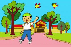 Tóc gọn - Vở mới - Rạng rỡ đến trường