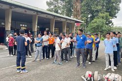 Sôi nổi không khí tập luyện chuẩn bị Hội thi kiểm tra nghiệp vụ PCCC và CNCH tại Cụm thi số 5