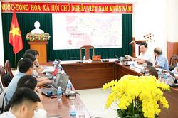 Xem xét hướng tuyến đường dây 110kV đấu nối Nhà máy Điện gió Phước Dân