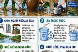 Hướng dẫn đảm bảo nước sạch, vệ sinh môi trường sau mưa bão