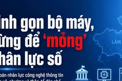 Tinh gọn bộ máy, không để 'mỏng' nhân lực số