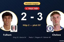 TRỰC TIẾPTrực tiếp Fulham vs Chelsea: Fulham r&uacute;t ngắn c&aacute;ch biệt 2-3
