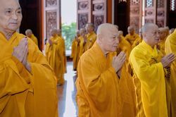 Đồng Nai: Trưởng lão Hòa thượng Thích Thiện Nhơn cùng chư Tăng trường hạ Quốc Ân Khải Tường tác pháp Tự tứ